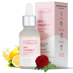 Prolixr Glow Kit - Vitamin C Mask & Serum - Firming | Brightening | Collagen Boosting | Age Spots | Acne | Natural Glow